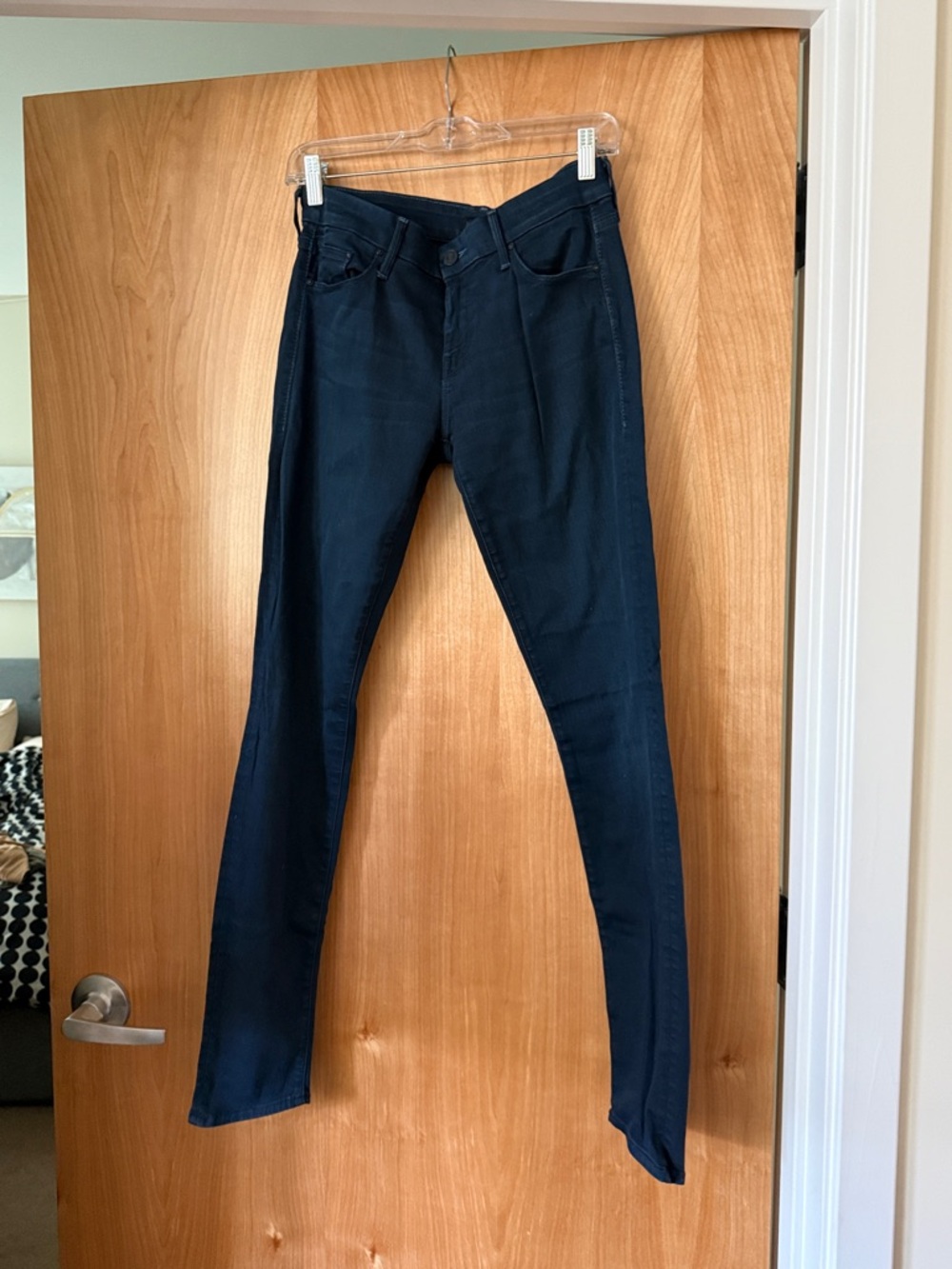 MOTHER THE LOOKER DARK SKINNY JEANS, SIZE 29